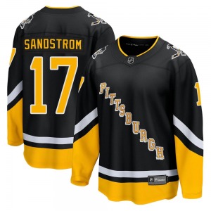 Tomas Sandstrom Pittsburgh Penguins Fanatics Branded Premier 2021/22 Alternate Breakaway Player Jersey (Black)