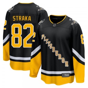 Martin Straka Pittsburgh Penguins Fanatics Branded Premier 2021/22 Alternate Breakaway Player Jersey (Black)