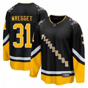 Ken Wregget Pittsburgh Penguins Fanatics Branded Premier 2021/22 Alternate Breakaway Player Jersey (Black)