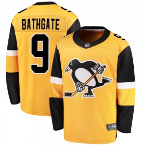Andy Bathgate Pittsburgh Penguins Fanatics Branded Youth Breakaway Alternate Jersey (Gold)
