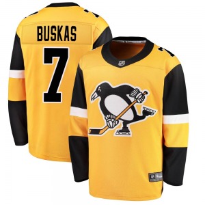 Rod Buskas Pittsburgh Penguins Fanatics Branded Youth Breakaway Alternate Jersey (Gold)