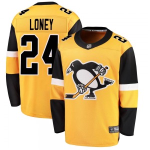 Troy Loney Pittsburgh Penguins Fanatics Branded Youth Breakaway Alternate Jersey (Gold)
