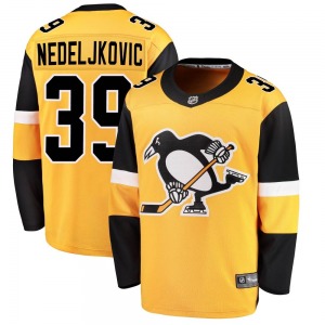 Alex Nedeljkovic Pittsburgh Penguins Fanatics Branded Youth Breakaway Alternate Jersey (Gold)