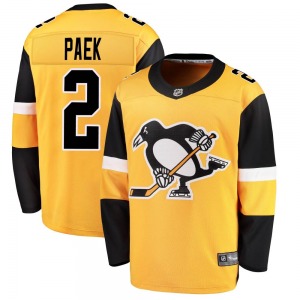 Jim Paek Pittsburgh Penguins Fanatics Branded Youth Breakaway Alternate Jersey (Gold)