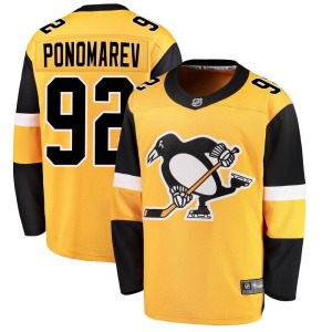 Vasily Ponomarev Pittsburgh Penguins Fanatics Branded Youth Breakaway Alternate Jersey (Gold)