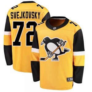 Lukas Svejkovsky Pittsburgh Penguins Fanatics Branded Youth Breakaway Alternate Jersey (Gold)