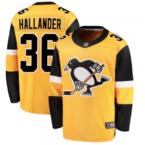 Filip Hallander Pittsburgh Penguins Fanatics Branded Breakaway Alternate Jersey (Gold)