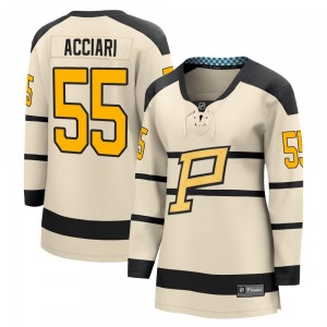 Noel Acciari Pittsburgh Penguins Fanatics Branded Women's Breakaway 2023 Winter Classic Jersey (Cream)