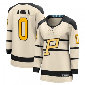 Andre Anania Pittsburgh Penguins Fanatics Branded Women's 2023 Winter Classic Jersey (Cream)