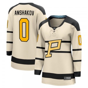 Sergei Anshakov Pittsburgh Penguins Fanatics Branded Women's 2023 Winter Classic Jersey (Cream)