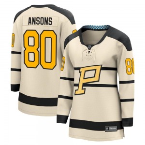 Raivis Ansons Pittsburgh Penguins Fanatics Branded Women's 2023 Winter Classic Jersey (Cream)