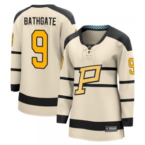 Andy Bathgate Pittsburgh Penguins Fanatics Branded Women's 2023 Winter Classic Jersey (Cream)