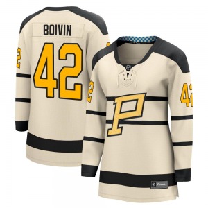 Leo Boivin Pittsburgh Penguins Fanatics Branded Women's 2023 Winter Classic Jersey (Cream)