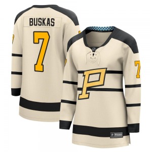 Rod Buskas Pittsburgh Penguins Fanatics Branded Women's 2023 Winter Classic Jersey (Cream)