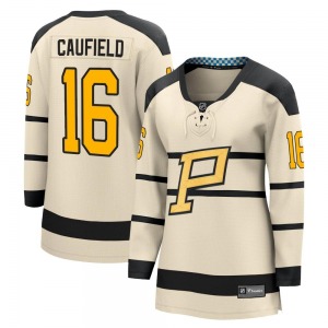 Jay Caufield Pittsburgh Penguins Fanatics Branded Women's 2023 Winter Classic Jersey (Cream)