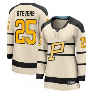 Kevin Stevens Pittsburgh Penguins Fanatics Branded Women's 2023 Winter Classic Jersey (Cream)
