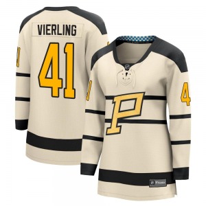 Evan Vierling Pittsburgh Penguins Fanatics Branded Women's 2023 Winter Classic Jersey (Cream)
