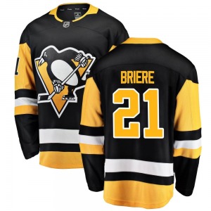 Michel Briere Pittsburgh Penguins Fanatics Branded Youth Breakaway Home Jersey (Black)