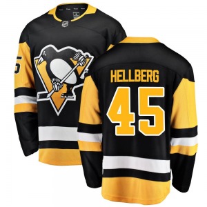 Magnus Hellberg Pittsburgh Penguins Fanatics Branded Youth Breakaway Home Jersey (Black)