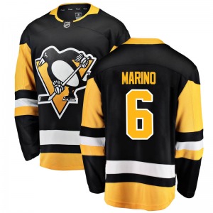 John Marino Pittsburgh Penguins Fanatics Branded Youth Breakaway Home Jersey (Black)