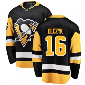 Ed Olczyk Pittsburgh Penguins Fanatics Branded Youth Breakaway Home Jersey (Black)