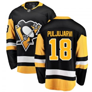 Jesse Puljujarvi Pittsburgh Penguins Fanatics Branded Youth Breakaway Home Jersey (Black)