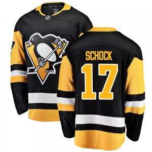 Ron Schock Pittsburgh Penguins Fanatics Branded Youth Breakaway Home Jersey (Black)