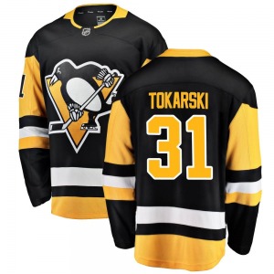 Dustin Tokarski Pittsburgh Penguins Fanatics Branded Youth Breakaway Home Jersey (Black)