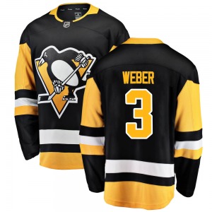 Yannick Weber Pittsburgh Penguins Fanatics Branded Youth Breakaway Home Jersey (Black)