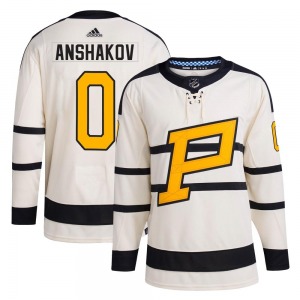 Sergei Anshakov Pittsburgh Penguins Adidas Youth Authentic 2023 Winter Classic Jersey (Cream)