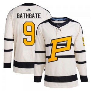 Andy Bathgate Pittsburgh Penguins Adidas Youth Authentic 2023 Winter Classic Jersey (Cream)