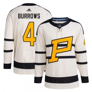 Dave Burrows Pittsburgh Penguins Adidas Youth Authentic 2023 Winter Classic Jersey (Cream)