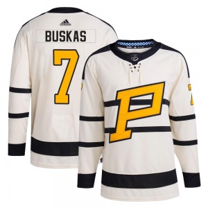 Rod Buskas Pittsburgh Penguins Adidas Youth Authentic 2023 Winter Classic Jersey (Cream)