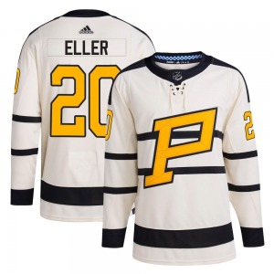 Lars Eller Pittsburgh Penguins Adidas Youth Authentic 2023 Winter Classic Jersey (Cream)