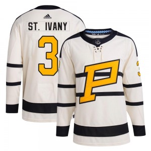 Jack St. Ivany Pittsburgh Penguins Adidas Youth Authentic 2023 Winter Classic Jersey (Cream)