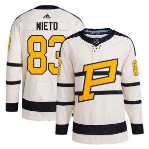 Matt Nieto Pittsburgh Penguins Adidas Youth Authentic 2023 Winter Classic Jersey (Cream)