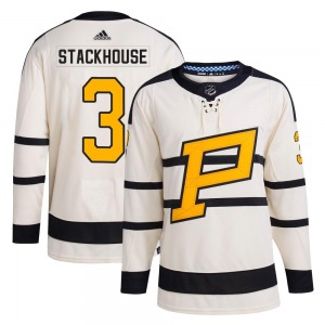 Ron Stackhouse Pittsburgh Penguins Adidas Youth Authentic 2023 Winter Classic Jersey (Cream)