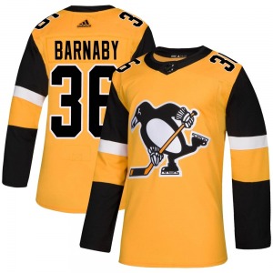 Matthew Barnaby Pittsburgh Penguins Adidas Youth Authentic Alternate Jersey (Gold)