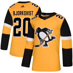 Kasper Bjorkqvist Pittsburgh Penguins Adidas Youth Authentic Alternate Jersey (Gold)