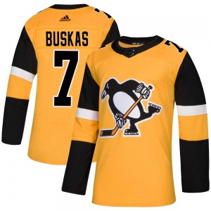 Rod Buskas Pittsburgh Penguins Adidas Youth Authentic Alternate Jersey (Gold)