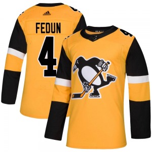 Taylor Fedun Pittsburgh Penguins Adidas Youth Authentic Alternate Jersey (Gold)