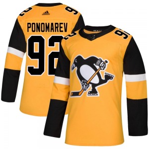 Vasily Ponomarev Pittsburgh Penguins Adidas Youth Authentic Alternate Jersey (Gold)