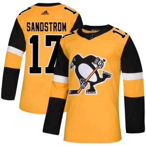 Tomas Sandstrom Pittsburgh Penguins Adidas Youth Authentic Alternate Jersey (Gold)