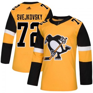 Lukas Svejkovsky Pittsburgh Penguins Adidas Youth Authentic Alternate Jersey (Gold)