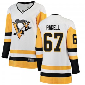 Rickard Rakell Pittsburgh Penguins Fanatics Branded Women's Breakaway Away Jersey (White)