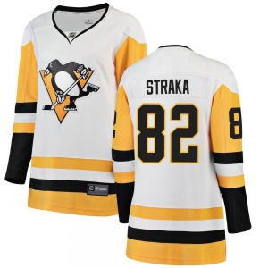 Martin Straka Pittsburgh Penguins Fanatics Branded Women's Breakaway Away Jersey (White)
