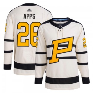 Syl Apps Pittsburgh Penguins Adidas Authentic 2023 Winter Classic Jersey (Cream)