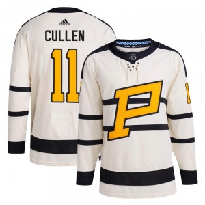 John Cullen Pittsburgh Penguins Adidas Authentic 2023 Winter Classic Jersey (Cream)