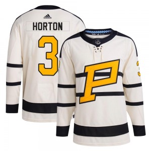 Tim Horton Pittsburgh Penguins Adidas Authentic 2023 Winter Classic Jersey (Cream)