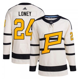 Troy Loney Pittsburgh Penguins Adidas Authentic 2023 Winter Classic Jersey (Cream)